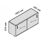 Сервисная тумба с плавным закрыванием дверок и замком 158523