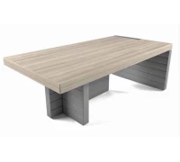 Стол руководителя с правой боковой опорой и глухой фронтальной панелью 159917