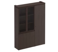 Шкаф комбинированный (со стеклом + для одежды узкий) МК 358