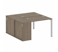 Рабочая станция на П-образном м/к с опорным шкафом-купе БП.РС-СШК-1.1