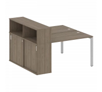 Рабочая станция на П-образном м/к с опорным шкафом-купе БП.РС-СШК-2.2