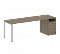 Рабочая станция на П-образном м/к с опорной тумбой БП.РС-СТП -1.5