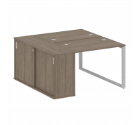 Рабочая станция на О-образном м/к с опорным шкафом-купе БО.РС-СШК-1.1