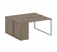 Рабочая станция на О-образном м/к с опорным шкафом-купе БО.РС-СШК-1.2