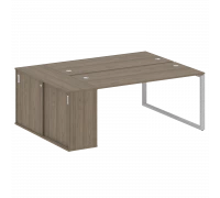 Рабочая станция на О-образном м/к с опорным шкафом-купе БО.РС-СШК-1.4