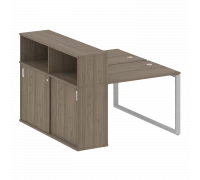 Рабочая станция на О-образном м/к с опорным шкафом-купе БО.РС-СШК-2.1