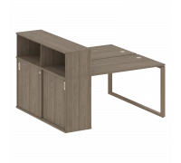 Рабочая станция на О-образном м/к с опорным шкафом-купе БО.РС-СШК-2.2