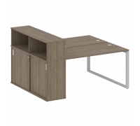 Рабочая станция на О-образном м/к с опорным шкафом-купе БО.РС-СШК-2.3