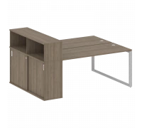 Рабочая станция на О-образном м/к с опорным шкафом-купе БО.РС-СШК-2.4