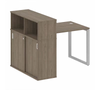 Стол письменный на О-образном м/к с опорным шкафом-купе БО.РС-СШК-3.1