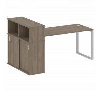 Стол письменный на О-образном м/к с опорным шкафом-купе БО.РС-СШК-3.4