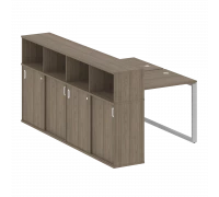 Рабочая станция на О-образном м/к с опорным шкафом-купе БО.РС-СШК-4.1
