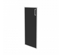 Фасад стекло в раме средний левый (лакобель, белый) O.SR-2(L) white/black