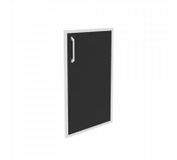 Фасад стекло в раме низкий правый (лакобель, белый) O.SR-3(R) white/black