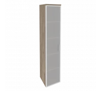 Шкаф высокий узкий левый (1 высокий фасад стекло в раме) O.SU-1.10R(L)