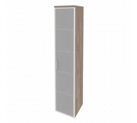 Шкаф высокий узкий правый (1 высокий фасад стекло в раме) O.SU-1.10R(R)