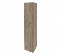 Шкаф высокий узкий правый (1 средний фасад ЛДСП + 1 низкий фасад ЛДСП) O.SU-1.8(R)