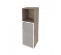 Шкаф средний узкий правый (1 низкий фасад стекло в раме) O.SU-2.2R(R)