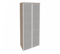 Шкаф высокий широкий O.ST-1.10R white/black