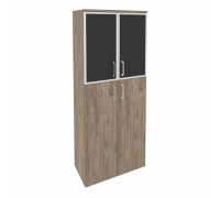 Шкаф высокий широкий O.ST-1.7R white/black