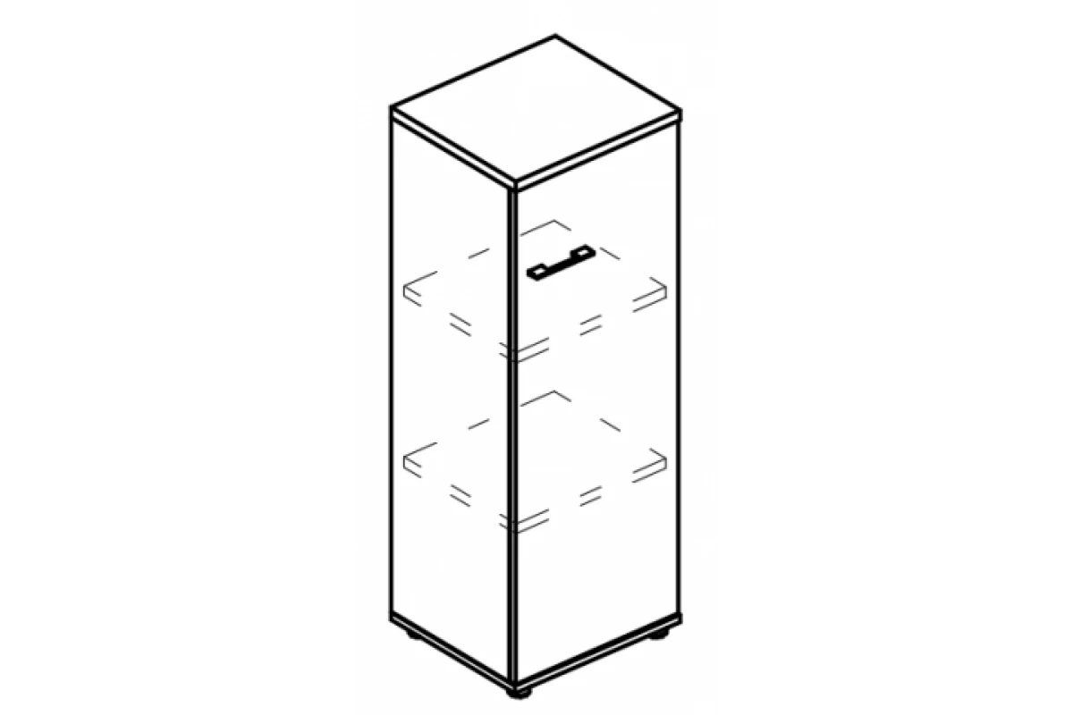 Шкаф средний узкий закрытый (топ ДСП) МР 9467 Alta