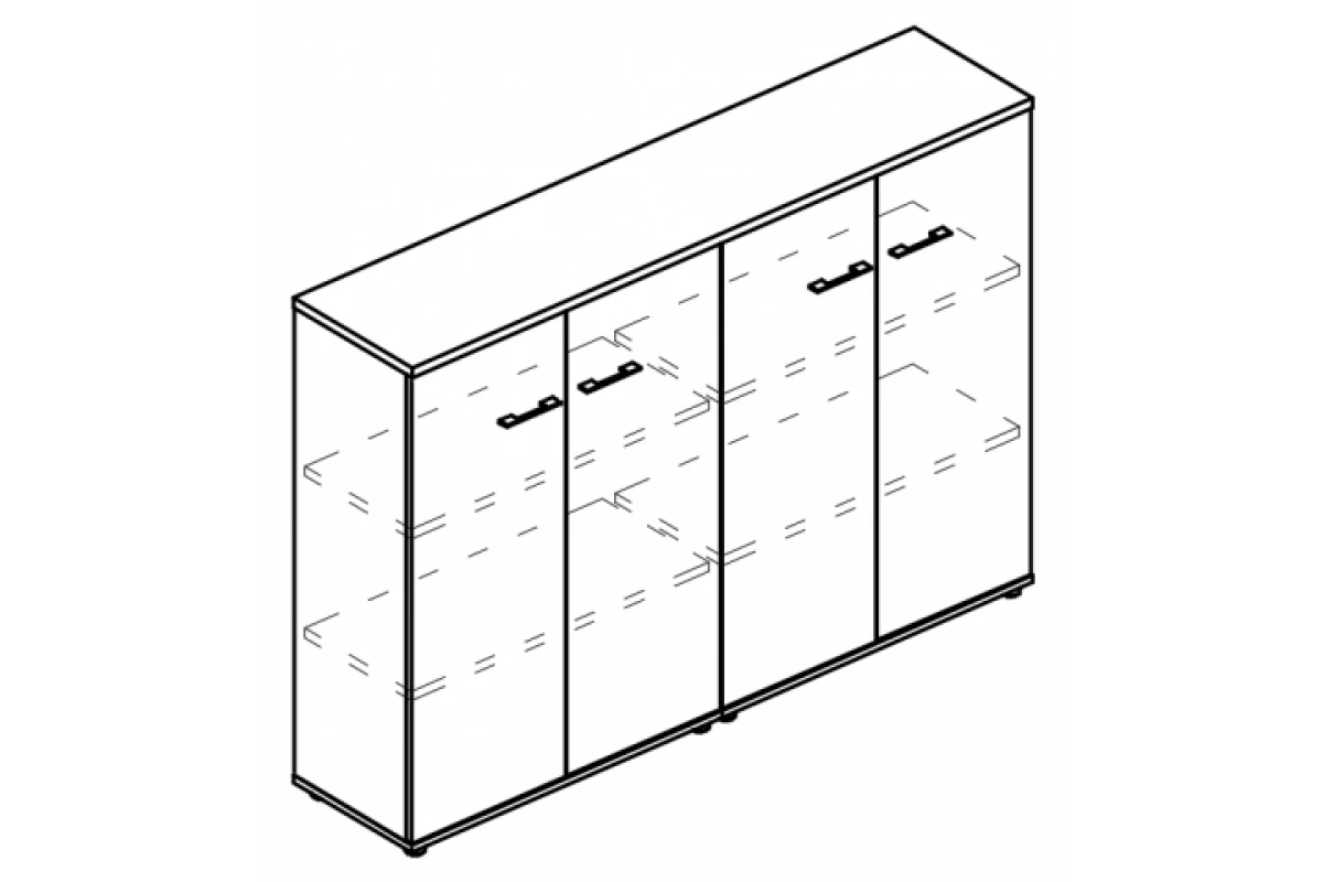 Шкаф комбинированный закрытый МР 9392 Alta