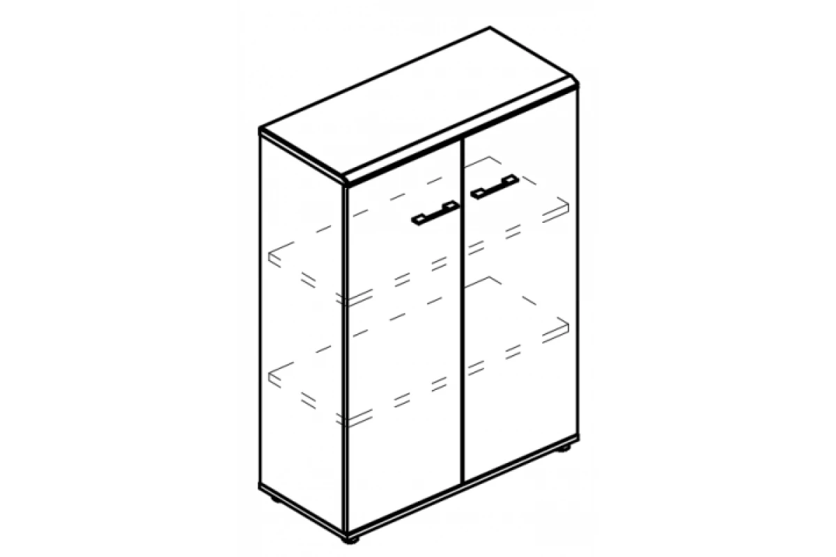 Шкаф средний закрытый (топ МДФ) МР 9364 Alta