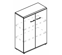 Шкаф средний закрытый (топ МДФ) МР 9364