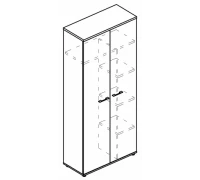 Шкаф для одежды c дополнением (топ ДСП) МР 9409