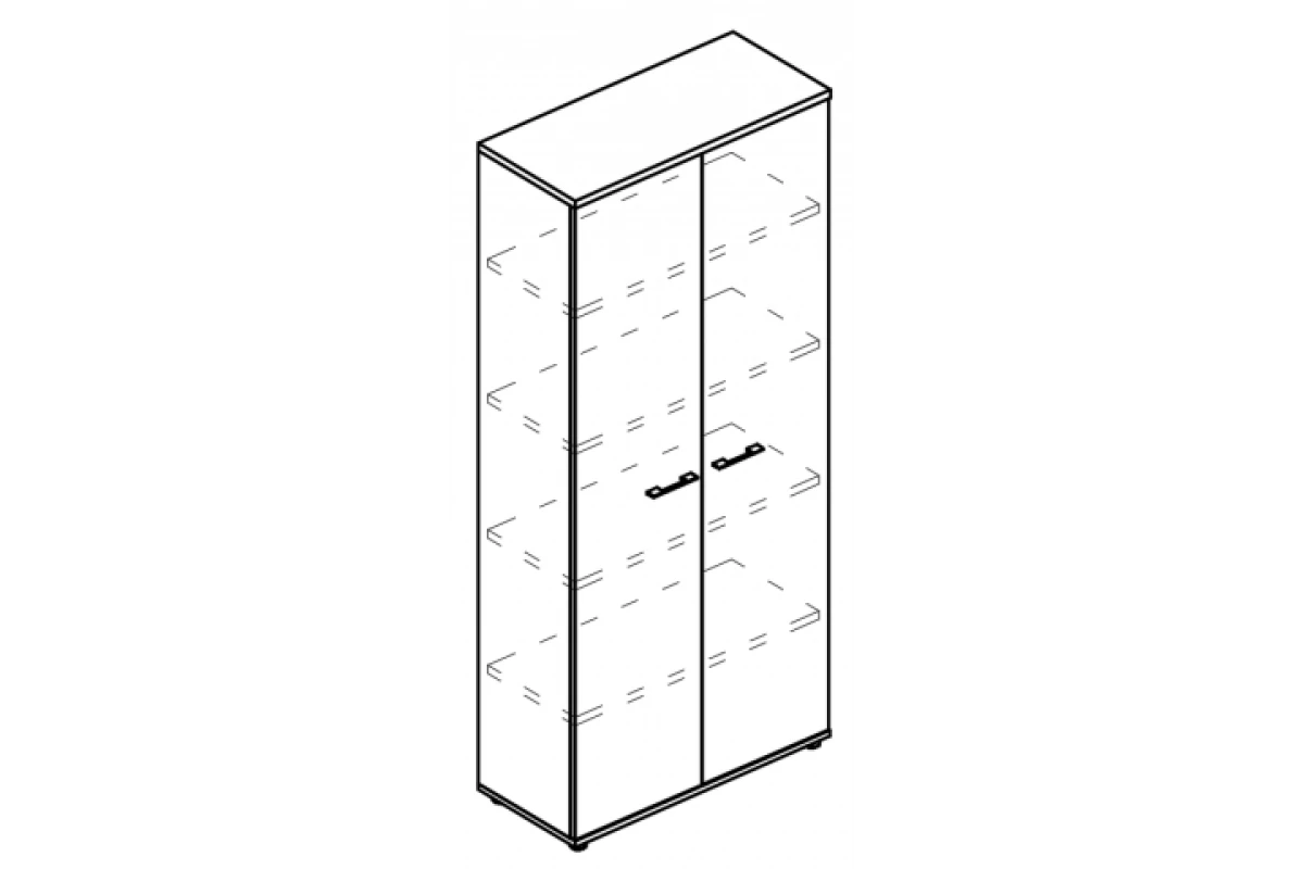 Шкаф для документов закрытый (топ ДСП) МР 9472 Alta