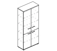 Шкаф для документов закрытый 4-х дверный (топ ДСП) МР 9473