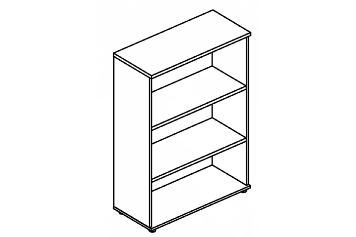 Стеллаж средний (топ ДСП) МР 9460 Alta