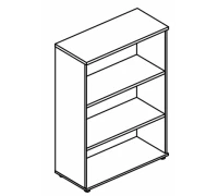 Стеллаж средний (топ ДСП) МР 9460