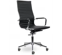 Кресло для руководителя  СН-300 Кайман В soft хром (экокожа)